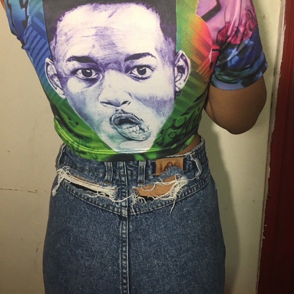 High waisted jeans